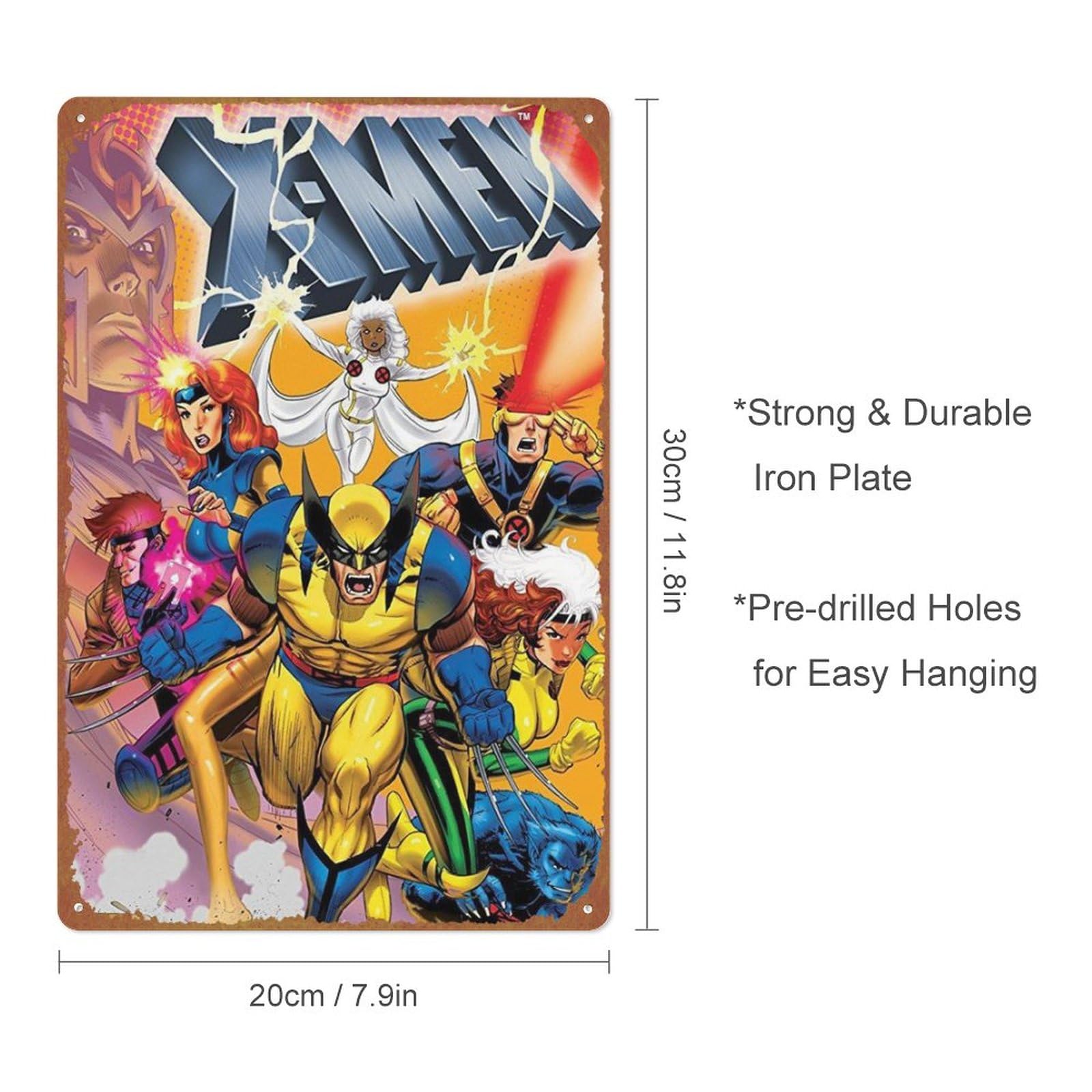 Amazon.com: X-Men Tin Sign Decoration Vintage Metal Poster Signs